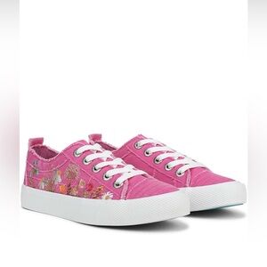Blowfish Malibu Pink Floral Embroidered Sneakers